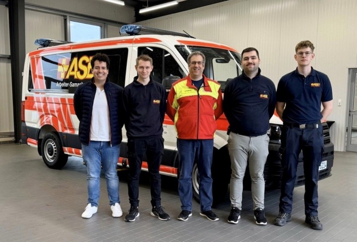 ASB stellt neuen Mannschaftswagen für den Bevölkerungsschutz in Dienst