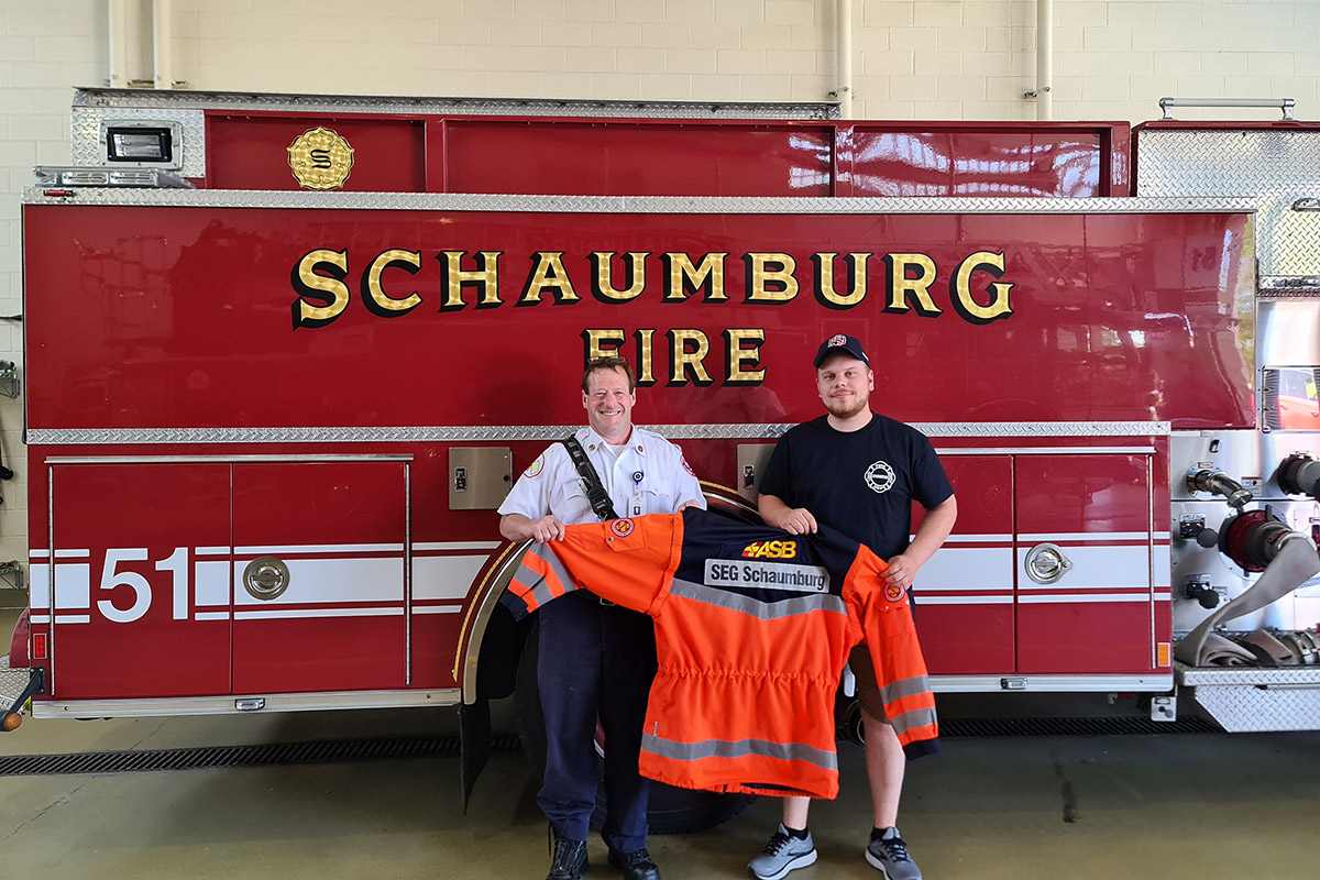 Samariter aus Bückeburg besucht Feuer- und Rettungswache in Schaumburg, Illinois (USA)